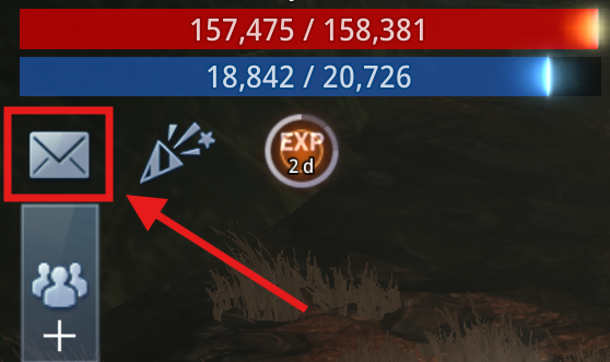 Ícono de buzón dentro del juego